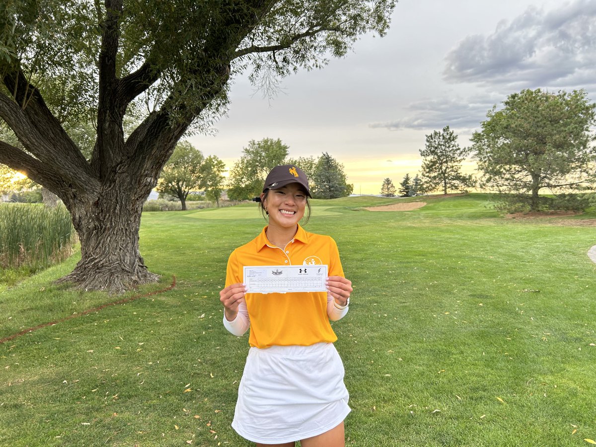 By_RyanThorburn's tweet photo. "It is very rewarding to see her so confident." @wyo_golf senior Megan Vogt is -7 through two rounds at the Rams Classic today, the lowest 36-hole total in Cowgirls history.

📰 | https://t.co/mGZs2h5EHe

#OneWyoming ⛳️ #GoWyo https://t.co/shCpehlmvF