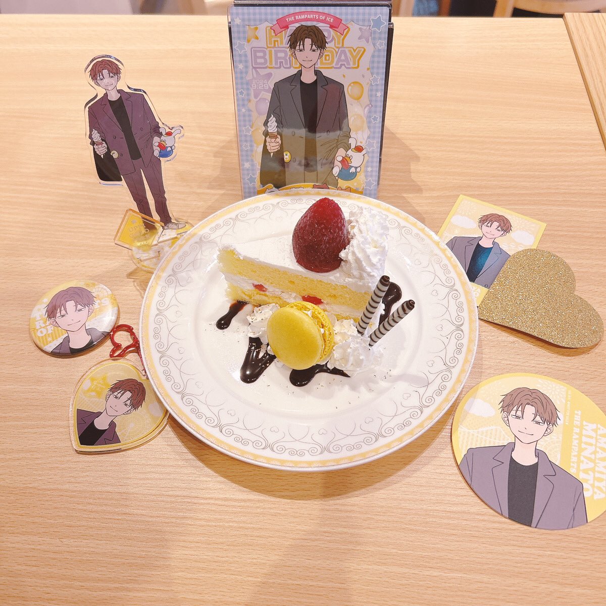 氷の城壁コラボカフェ第二弾❄✨

本日より「湊のバースデープレート」が販売開始になります🎂
是非、ご利用くださいませ。
沢山のご来店お待ちしております❄️