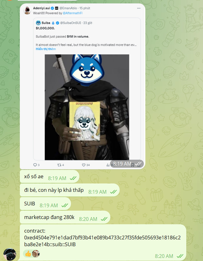 BinhTCG's tweet photo. #SUIB, Xổ số, rủi ro cao nhé ae, vừa được CTO SUI tweet
https://t.co/ncMh4PRHJq
Chart: https://t.co/EW91idIQ0t
Swap: https://t.co/j7Qe7nJrxq https://t.co/dFzqTEDBu6