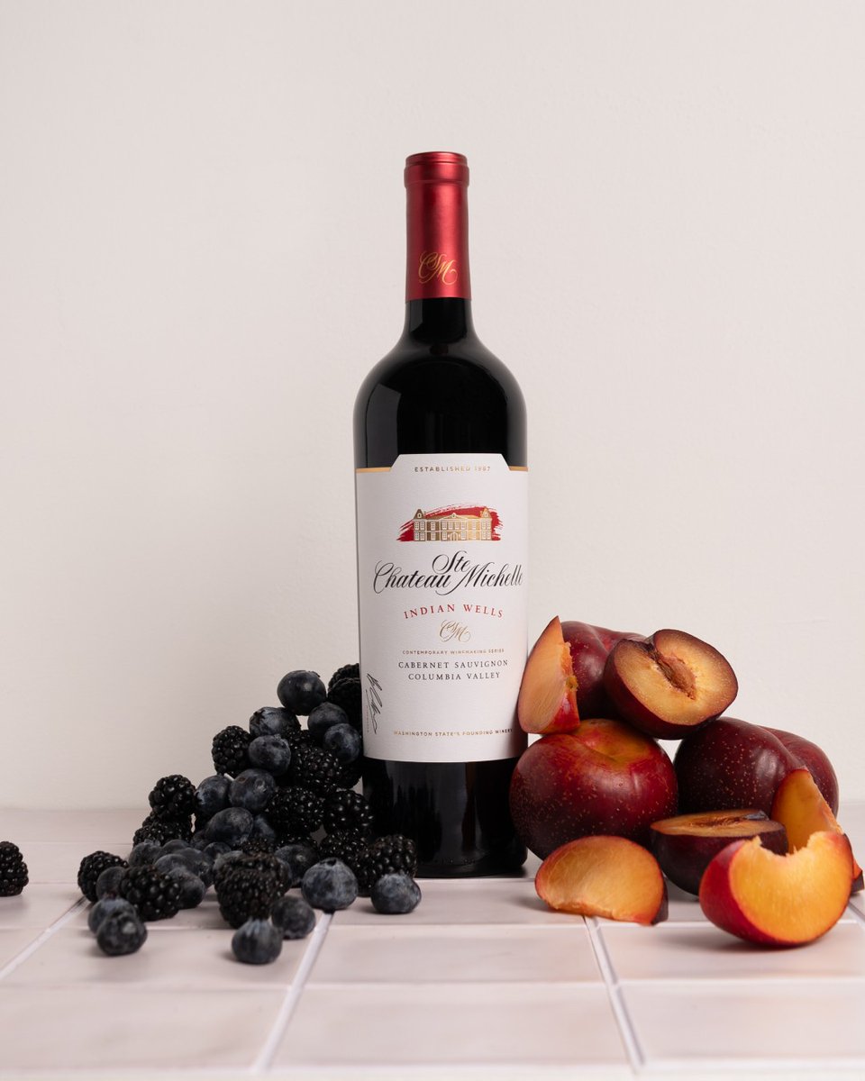 A fan favorite. Our Indian Wells Cabernet Sauvignon. Flavors of blueberry and peach a wine you can drink all year long! 🍑🫐