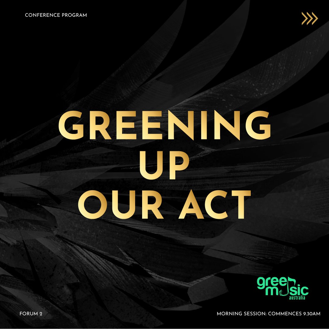 🗓️ Tue, 1st Oct (11:45am - 1pm) @ AWMA Conference - Join us for a powerful forum as we explore how artists, festivals, and the industry are paving the way for a greener music scene! Tickets via womeninmusicawards.com.au
