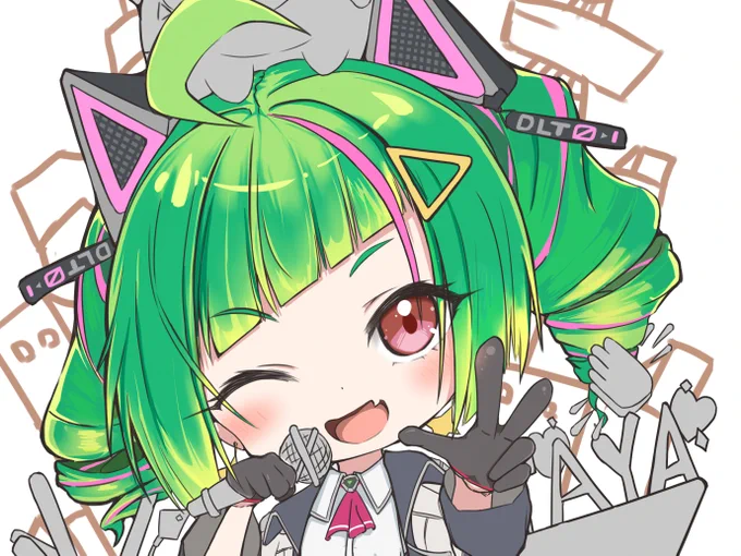 かわいいネ 背景ちょい足ししたけどあと少しで完成だー
