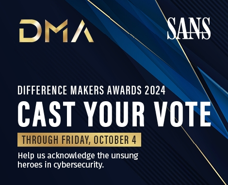 We are humbled to have been nominated once again for Team of the Year in the SANS difference makers award.   

We would honored to receive your vote: sans.org/about/awards/d…