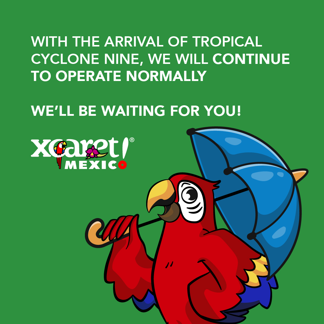 🦜 ¡Los esperamos esta semana con nuestros horarios habituales en Xcaret!
🦜 We will be waiting for you this week with our usual schedules at Xcaret!