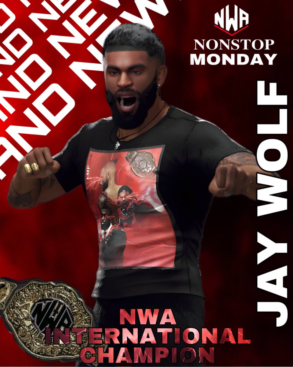 AND NEWWWWWWWW #NWAInternationalChampion !!!!!

THE RIGHT HAND MAN!!!!!! JAY WOLF!!!!!!!

#NWA #NonstopMonday #NWA4LIFE
