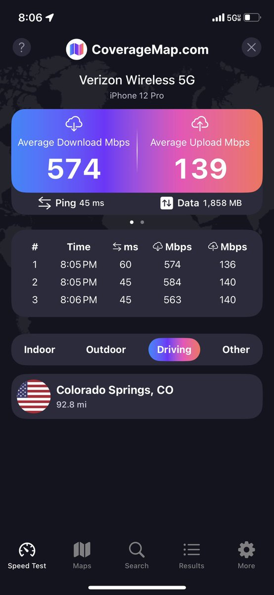 stetsondoggett's tweet image. iPhone 16 Pro vs. iPhone 15 Pro vs. iPhone 14 Pro vs. iPhone 13 Pro vs. iPhone 12 Pro 5G speed test!

Verizon 5G Ultra Wideband at a second location. 

Starting with iPhone 12 Pro: