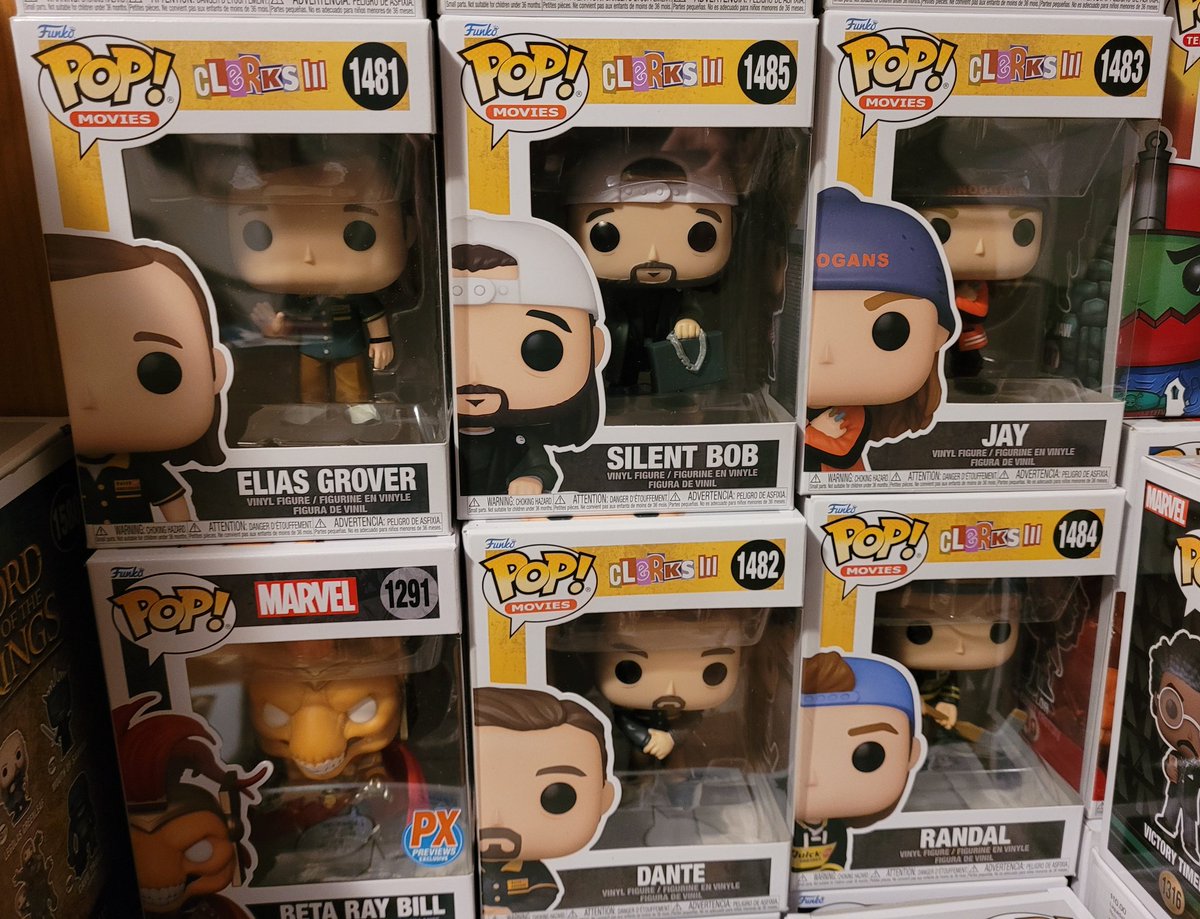 Adam_RitchieTO's tweet photo. My collection! Here's to @ThatKevinSmith on #KevinSmithAppreciationDay. Also have Reboot and Clerks3 on digital 😁 https://t.co/d6ooPlghAD