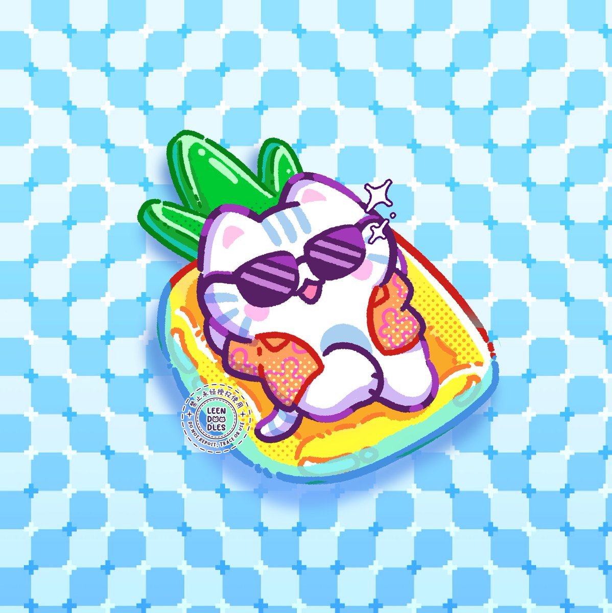 Biru's joining on this pool trend 🩵