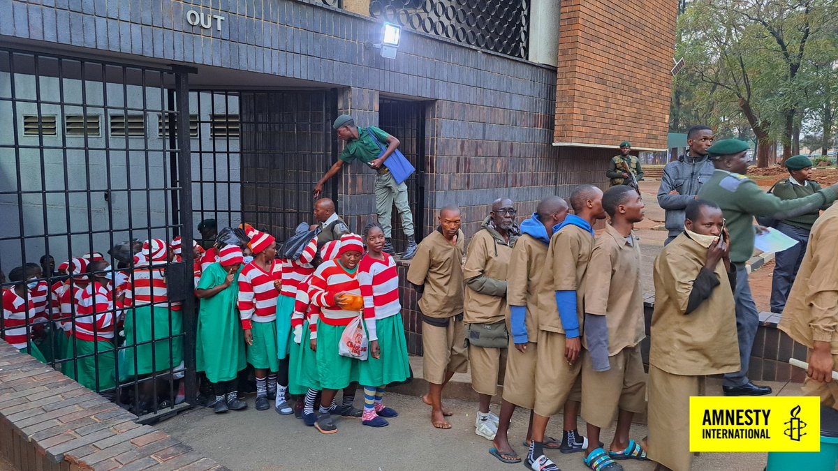 DAY 100🗓️

Opposition leader Jameson Timba and 64 Citizens Coalition for Change activists, who were arrested on 16 June 2024 after they had gathered at Timba’s house to commemorate the International Day of the African Child, have now spent 100 days in detention.

#FreeThemNow