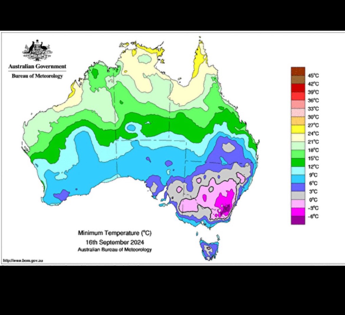 CRU is aware of recent frost damage through SA, VIC and southern NSW. 
Growers should talk to their broker about adjusting yields and revision dates. We encourage anyone affected to talk to someone about whats happened and, to reach out for assistance: nff.org.au/mental-health-…