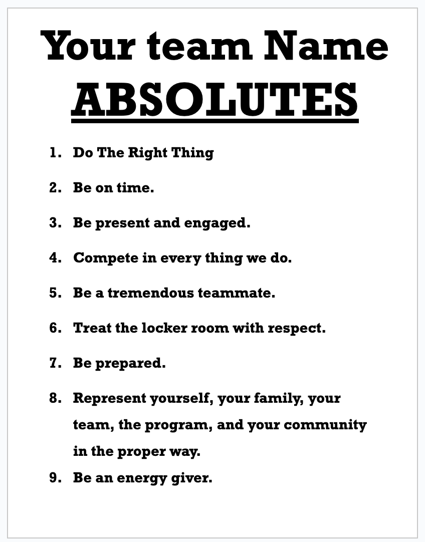 Steal this. Make it your own. Put it in your team binder. 🔗 in bio. 
#cmdcoachinglab #basketballcoach #team #basketball