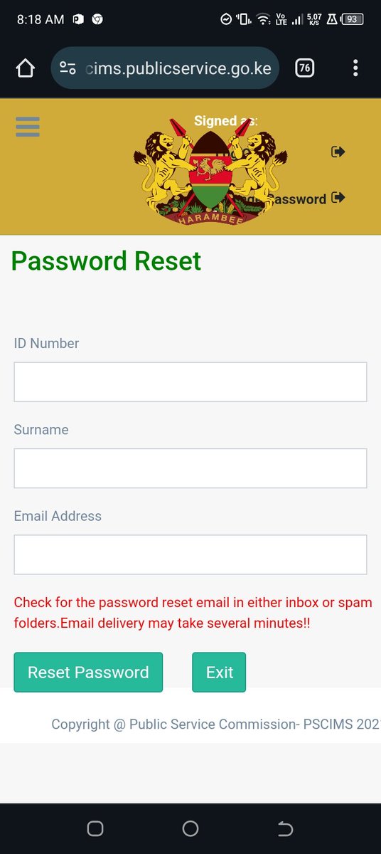 IaMartinKE's tweet photo. @PSCKenya Can't reset my password for a month now. I am about to miss out on a rare opportunity due to this. Kindly intervene https://t.co/94tNlPl5Dd