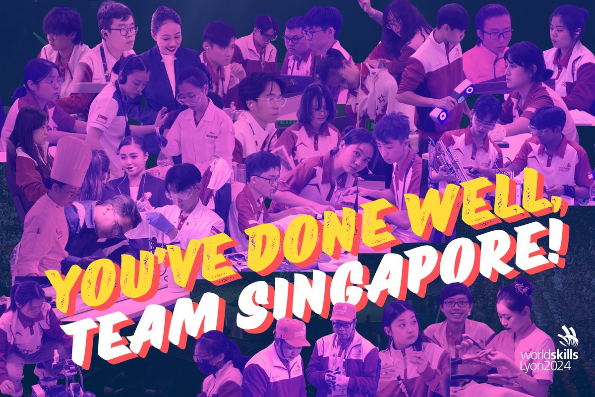 #WSC2024 may be over, but you guys will always be in our hearts ❤️ Well done, once again, #TeamSG! We are proud of you for giving your all and thank you for flying our flag on the international stage 🦁🇸🇬

#throwback #skillsproud #worldskillssg