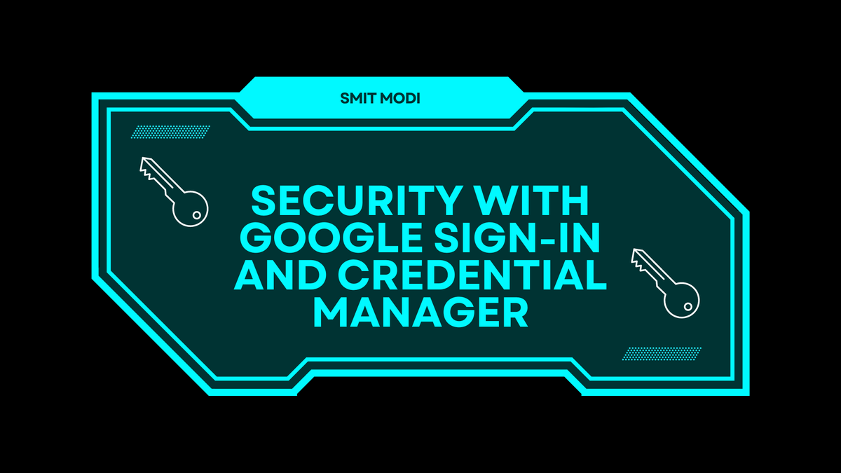modi_smit2's tweet photo. I just published Boost Your Android App’s Security with Google Sign-In and Credential Manager https://t.co/xWEaPLvuQO 

#AndroidDevelopment #GoogleSignIn #AppSecurity #CredentialManager #UserExperience #MobileApps #TechForGood https://t.co/rdKq6HSU5p