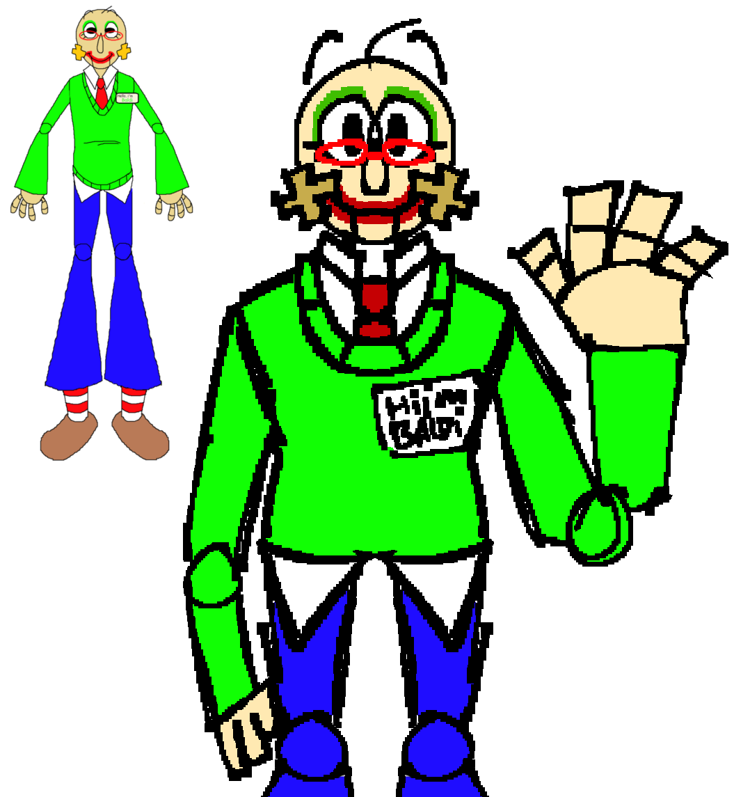 Franuccino_'s tweet photo. Art dump?1! (1/?) #1996basics #96Studios #BaldisBasics https://t.co/HeZzq09ERZ