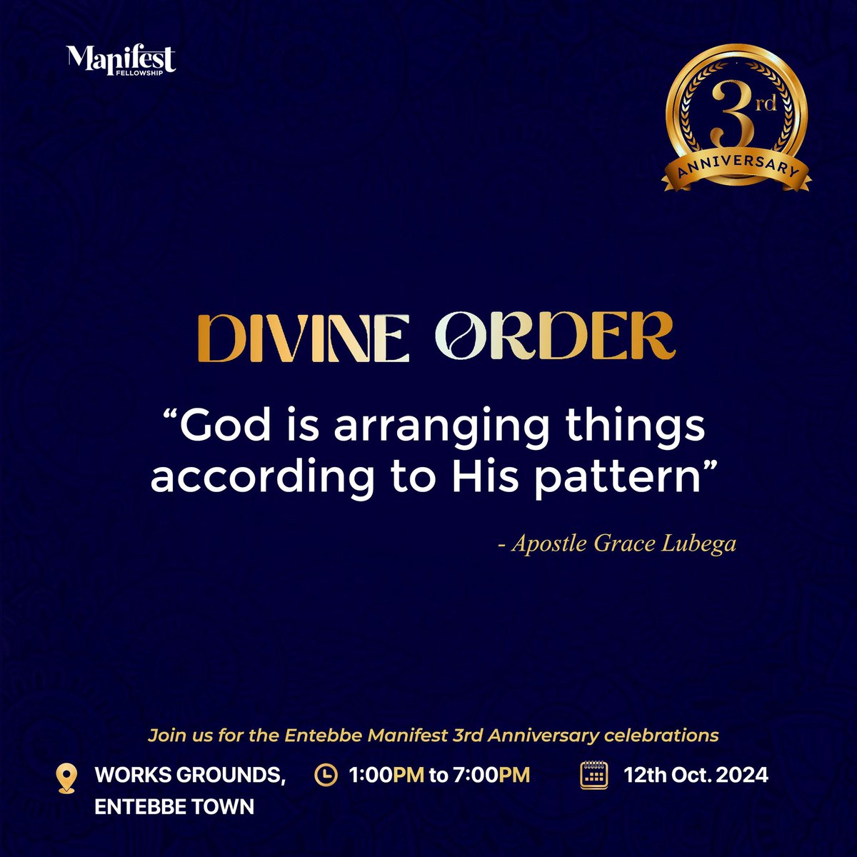 M__Gerald's tweet photo. Entebbe Manifest at 3 
Works Ground Entebbe town 
1pm to 7pm

You are all invited 

@MimiloveUg @SharonWisdom13 @Phanerookampala @ManifestKenya @5PrinceAndy @PhanerooDiaspra 

#EntebbeManifestAt3 https://t.co/fWQnXgWitZ