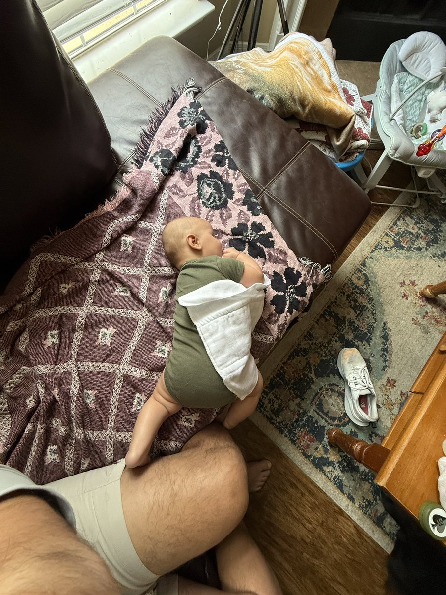 My baby rolled over 3 times today and no one saw, they just looked down and he was on his stomach all of a sudden and these pics are the only proof we have.