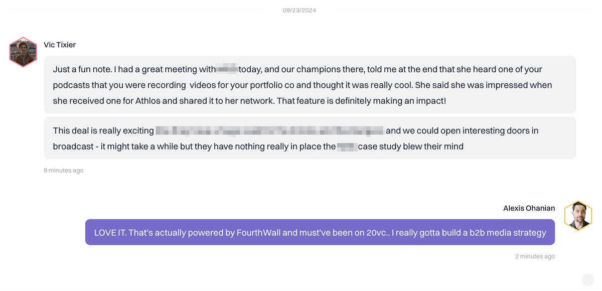 When using @fourthwall to thank <a href="/athlos/">ATHLOS</a> fans for buying merch and your @scoreplayHQ founder hears about it during a customer call — that's a 776 Hat Trick. Love to see it.