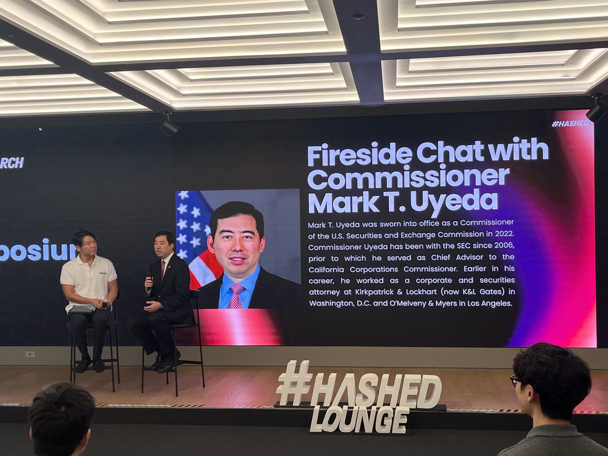 Jin Kang | HASHED (@0xjinkang) on Twitter photo 🧵1/8 After hosting <a href="/CFTC/">CFTC</a> Commissioner Caroline Pham during the past two years, I was grateful that <a href="/SECGov/">U.S. Securities and Exchange Commission</a> Mark Uyeda accepted my invitation to join #KBW2024 - which was timely given the upcoming US elections & South Korea's growing role in advancing digital assets. 🇺🇸🇰🇷 🧵1/8 After hosting <a href="/CFTC/">CFTC</a> Commissioner Caroline Pham during the past two years, I was grateful that <a href="/SECGov/">U.S. Securities and Exchange Commission</a> Mark Uyeda accepted my invitation to join #KBW2024 - which was timely given the upcoming US elections & South Korea's growing role in advancing digital assets. 🇺🇸🇰🇷