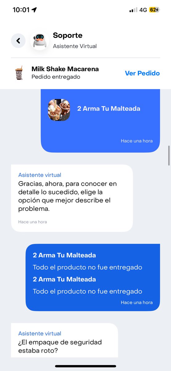 gelbertalfonso's tweet photo. @RappiColombia acá la fabulosa conversación. https://t.co/In7B9JqZ5j