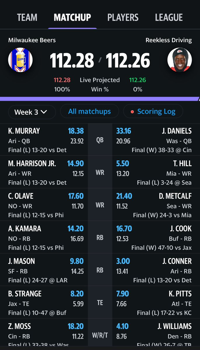 HumphreyPirate's tweet photo. @TheFFBallers guys I think I just won on the kneel down… https://t.co/EqPbWpdRTK