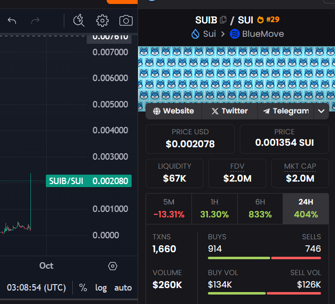 BinhTCG's tweet photo. #SUIB 280k-->2m marketcap https://t.co/uJwuMwqfvn