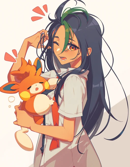 寝起きネモちゃんの朝支度