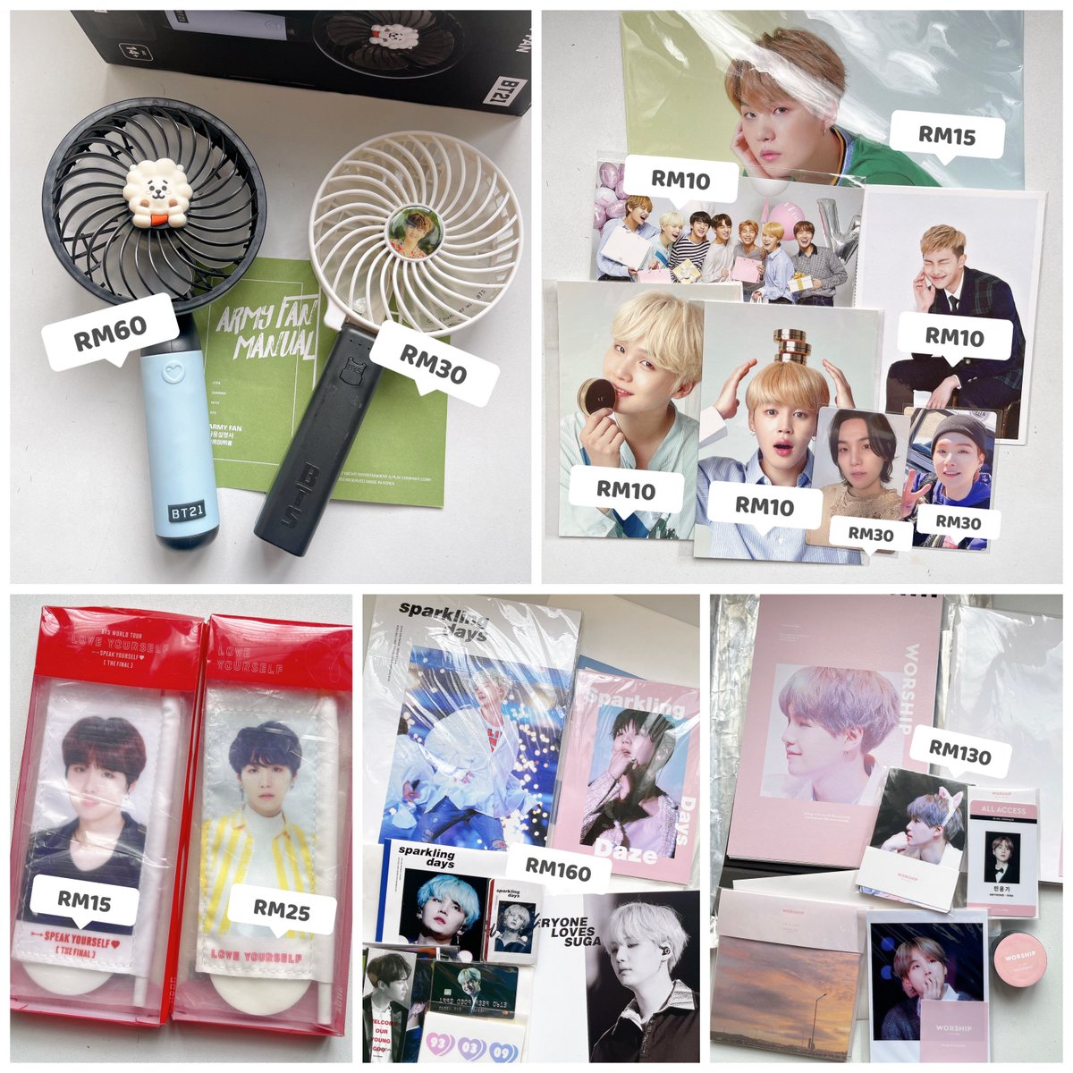 k_periphery's tweet image. Army please HELP RT , want to sell ASAP 🥺🙏🏻

WTS  BTS Official MD

Price in pic, take more give discount
postage RM8(West Msia)

Shopee : my.shp.ee/bycE7vu

#bts #pasarbts #pasarbtsmy #btsmalaysia
@pasarBTS @BTSMarketMY