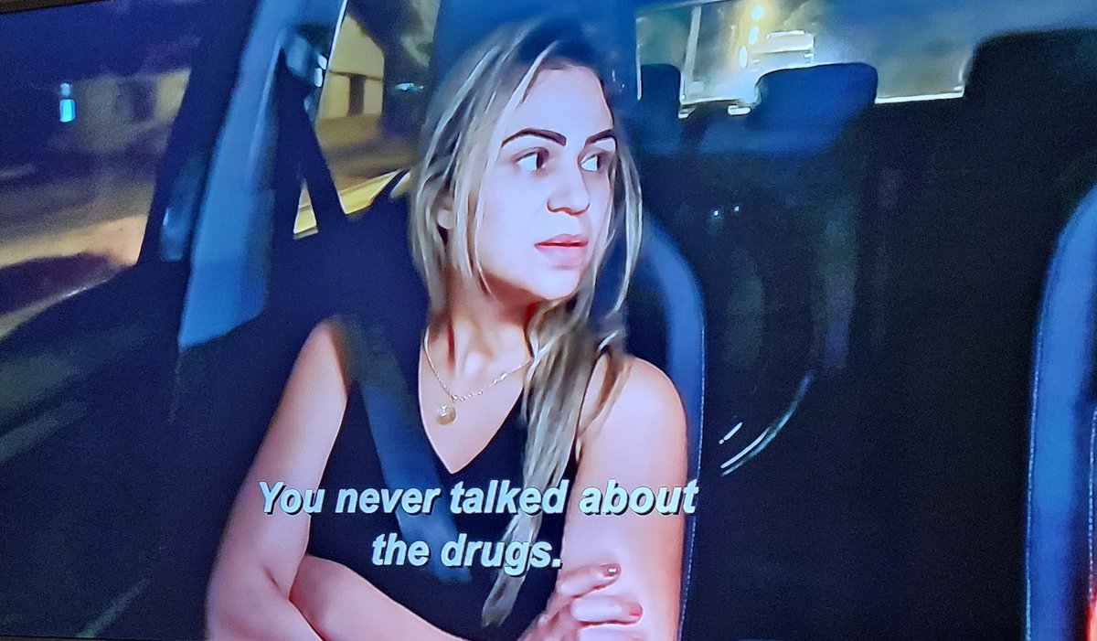 Ingrid, do you want a full stop or a rolling stop? 
The lies, drug dealing, gaslighting, and 4 previous marriages?! 
Jump outta that car, you're in danger, girl! 🚩
#90DayFianceBeforeThe90Days