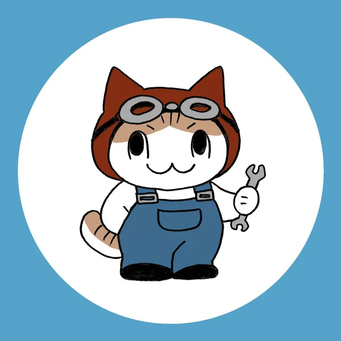 ニャン作さんのお手伝いをするニャン太。バイク整備のお勉強になるニャ～ 