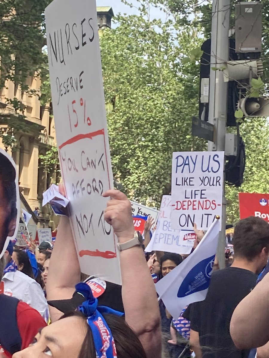 rlong62's tweet photo. Nurses and Midwife strike now.
@ChrisMinnsmp @RyanPark_Keira
15% increased Salary. Wage justice for NSW nurses and midwives now!
#valueus
@nswnma
@TeachersFed
@unionsnsw https://t.co/O3IiSJK38X