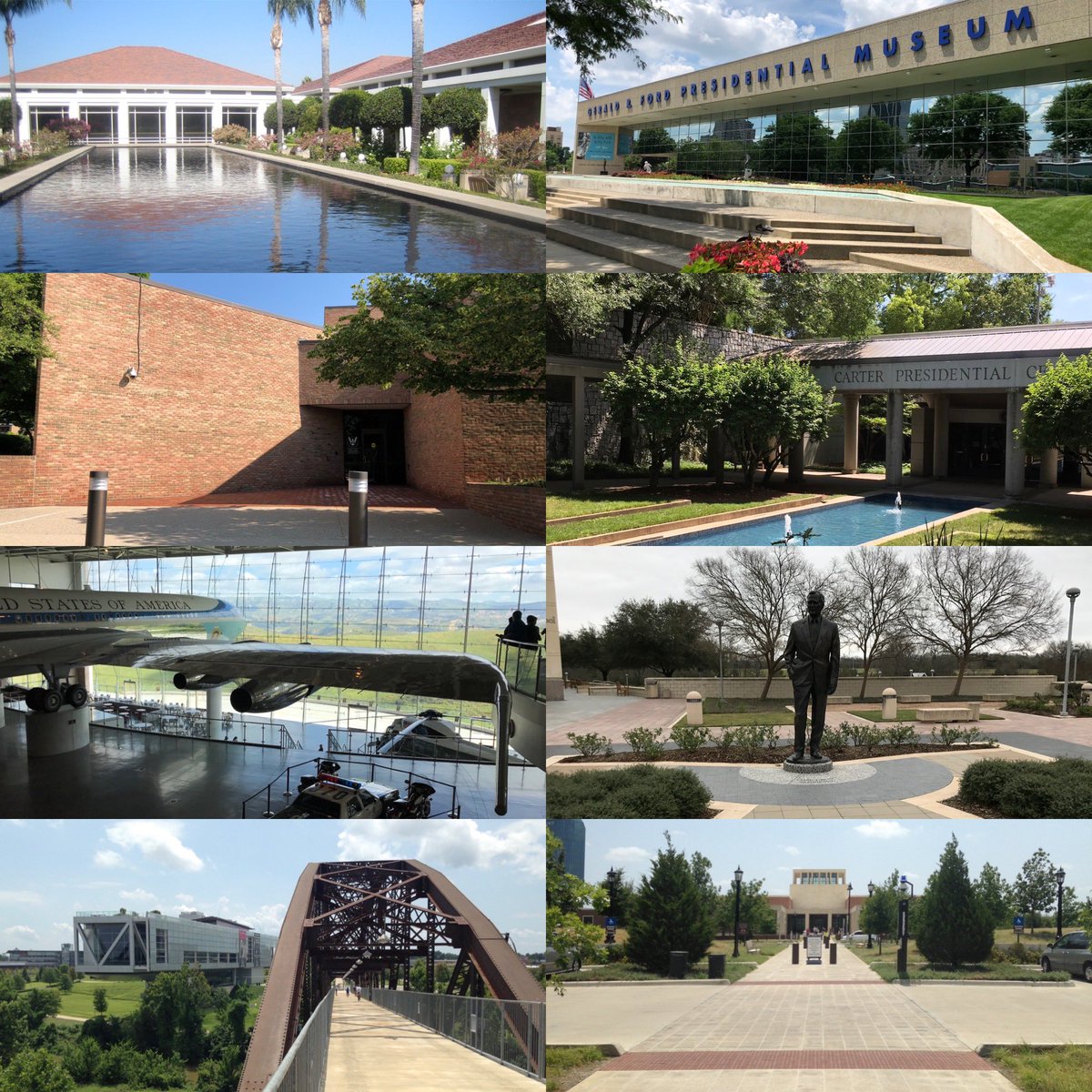 ChiarelloERISA's tweet photo. Yesterday, I completed my long-held goal to visit every @USNatArchives presidential library in the country.  Here’s a photo I took at each.  

@HooverPresLib @FDRLibrary @TrumanLibrary @IkeLibrary @JFKLibrary @LBJLibrary @NixonLibrary @Ford_Library @CarterLibrary @Reagan_Library @Bush41Library @WJCLibrary @GWBLibrary