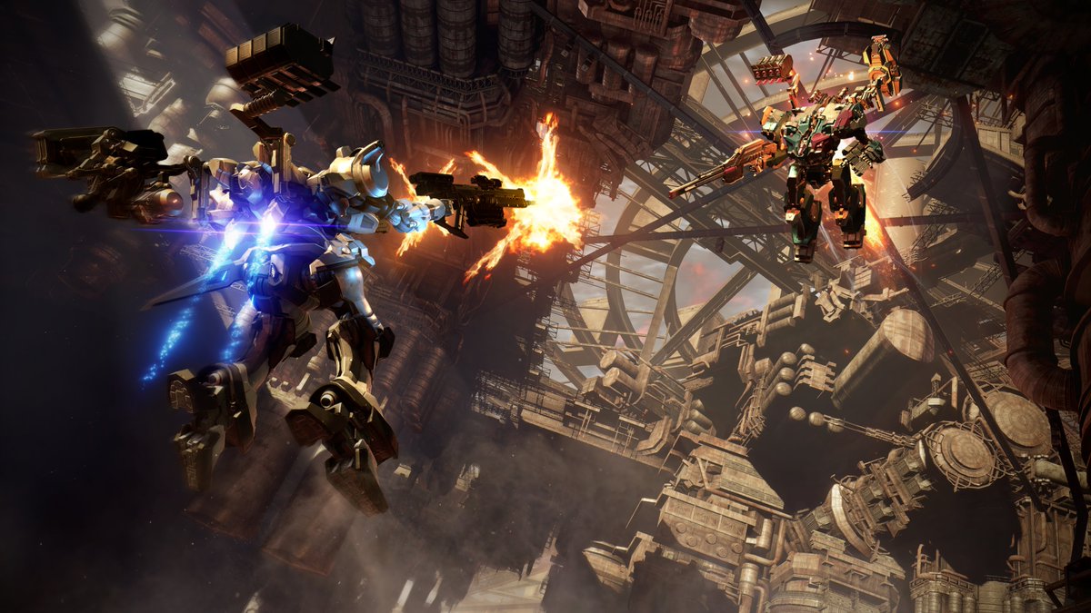 Was looking back on this promo image for Armored Core 6. It's pretty to ...