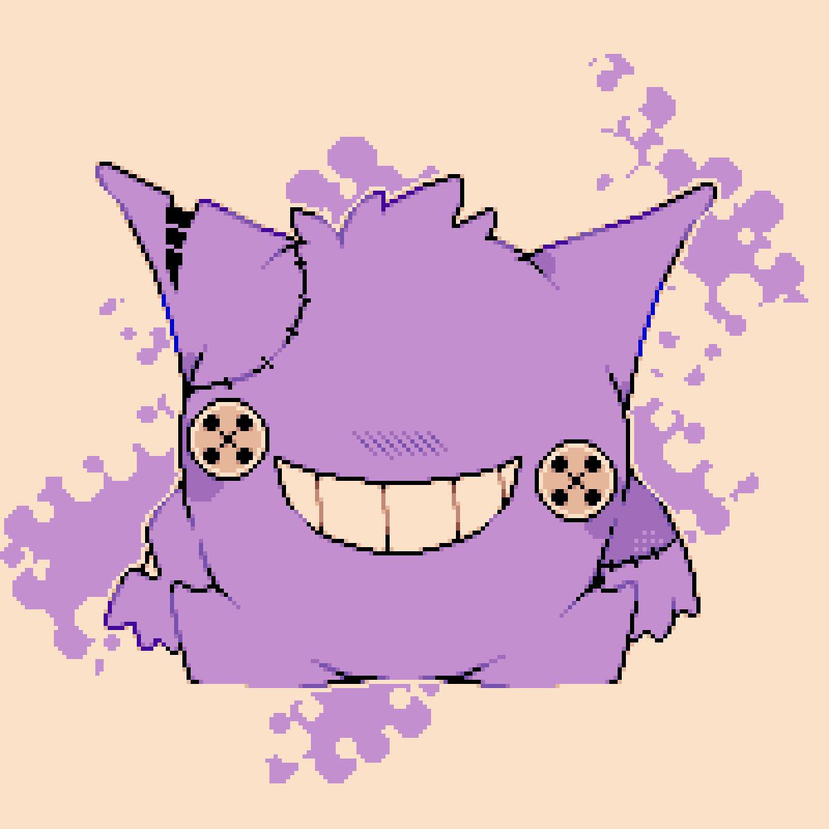 day 21, 🟣⚫️⚪️ #pixelart