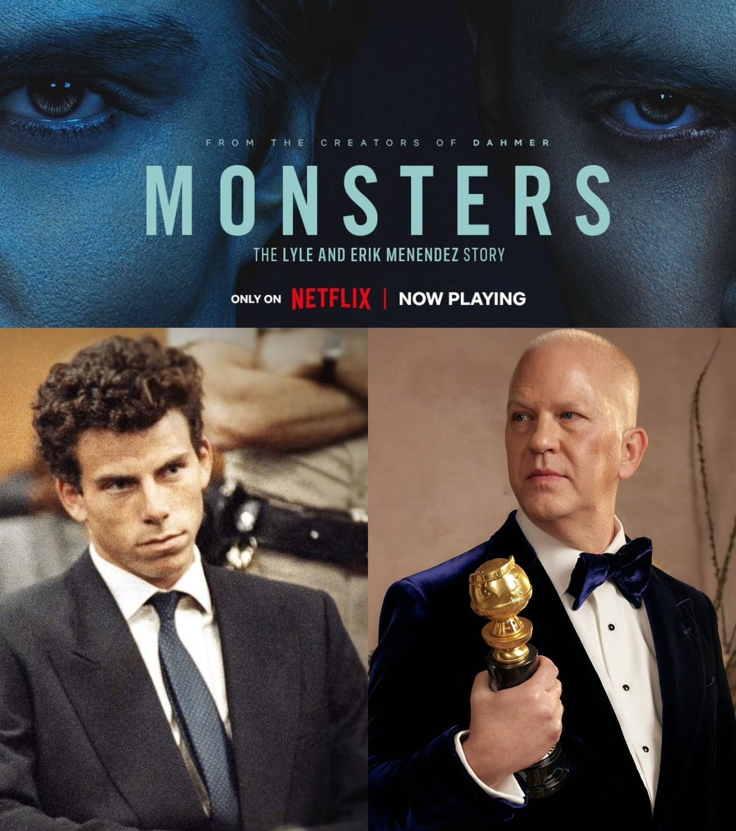 AHSZone's tweet photo. Ryan Murphy responds to the backlash over “Monsters: The Lyle and Erik Menendez Story” and reacts to Erik Menendez’s statement:

“What we wanted to do with the show was present you all the facts [and perspectives] and at the end of it, have you do two things: make up your own mind about who’s innocent, who’s guilty, and who’s the monster, and also have a conversation about something that’s never talked about in our culture, which is male sexual abuse, which we do responsibly.”