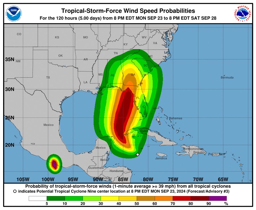 Dos zonas de México en alerta por próximas evoluciones de ciclones. #john en la zona de Oaxaca y Chiapas y #nine en Quintana Roo. Manténganse informados por fuentes oficiales. <a href="/pcivilchiapas/">Secretaría de Protección Civil de Chiapas</a> <a href="/GobOax/">Gobierno de Oaxaca</a> <a href="/GobQuintanaRoo/">Gobierno Quintana Roo</a> <a href="/conagua_clima/">CONAGUA Clima</a>