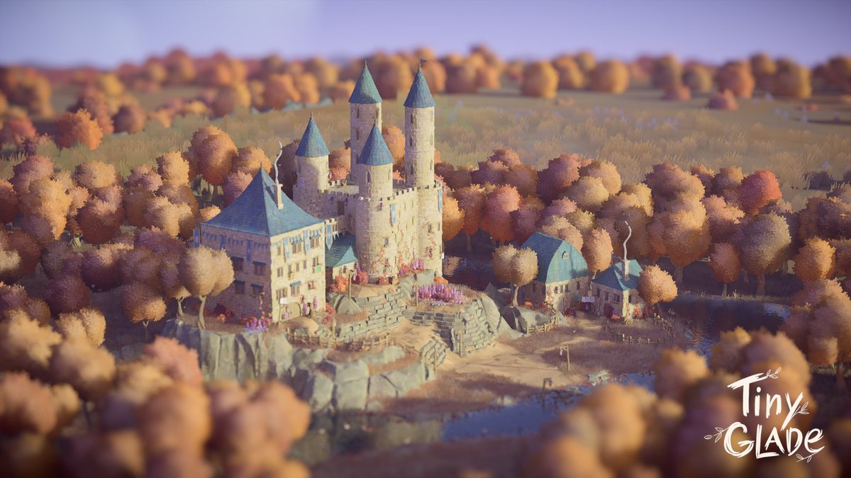 Canleey's tweet photo. Castle on a cliff for the #tinydaily #TinyGlade @PounceLight  <3 https://t.co/TJkZxMXge6