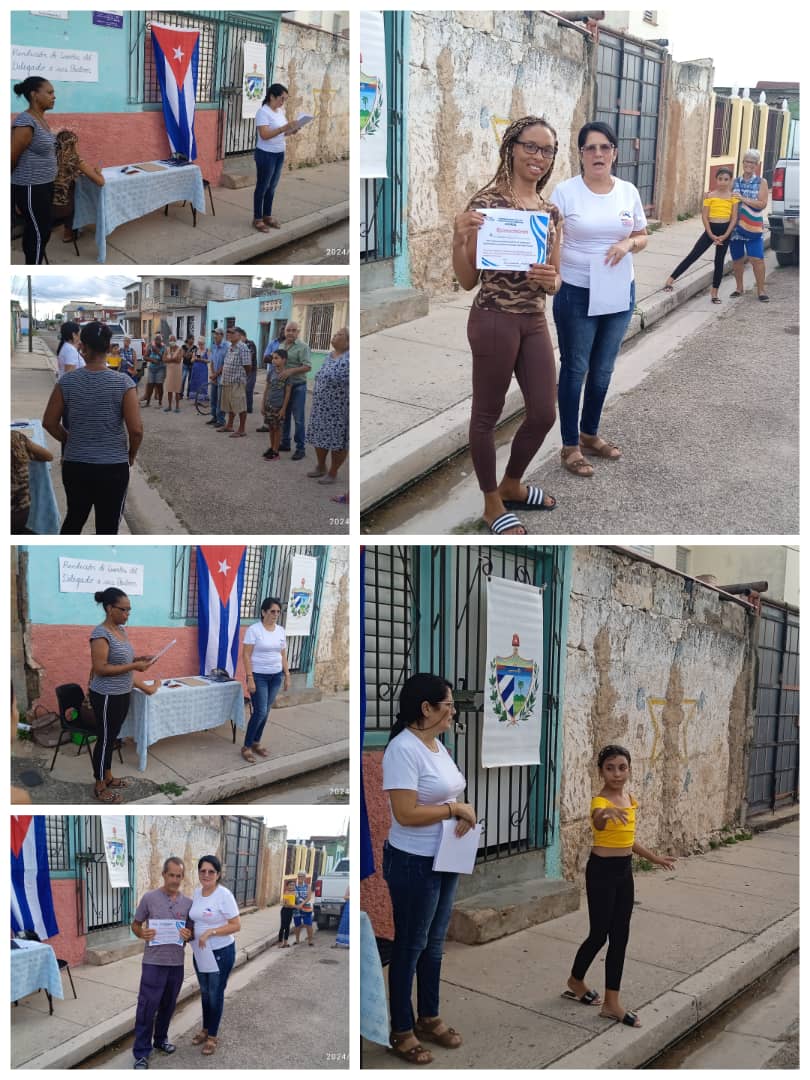 Rendí Cuenta de la gestión realizada como delegada de la Circunscripción 93. Fueron reconocidos organismos y electores que #DesdeLaComunidad #HacemosCuba #PoderPopular