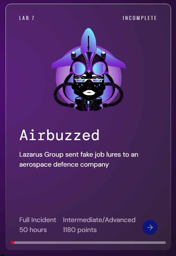 inversecos's tweet photo. NEW LAB RELEASE: Airbuzz✈️🔍

Lazarus Group (North Korea) targeting aerospace defence companies as a part of their 3 year long Operation Dream Job campaign.

👇Solve the incident here👇
https://t.co/3yo41LBhOh   

Test your blue team skills on: 
👀Memory Analysis 
👀 PCAP Analysis
👀Defence Evasion Techniques
👀DLL Side Loading 

Lab Contributors
Adversarial Emulator @q8fawazo 
Incident Responder @r3nzsec 

@XintraOrg