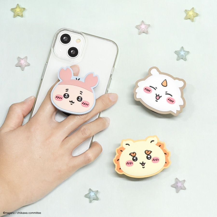 新発売／ #ちいかわ より ぷっくり可愛いスマホグリップ 『ダイカット