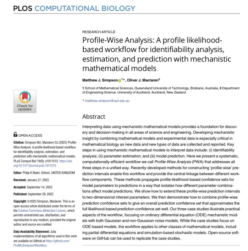 Predictions are very important but I also think parameters are important for capturing the ‘theoretical content’ of models. Here’s a brief summary article on models etc, as well as an attempt to link param &amp; predictions. 1 researchspace.auckland.ac.nz/bitstream/hand… and 2 journals.plos.org/ploscompbiol/a…