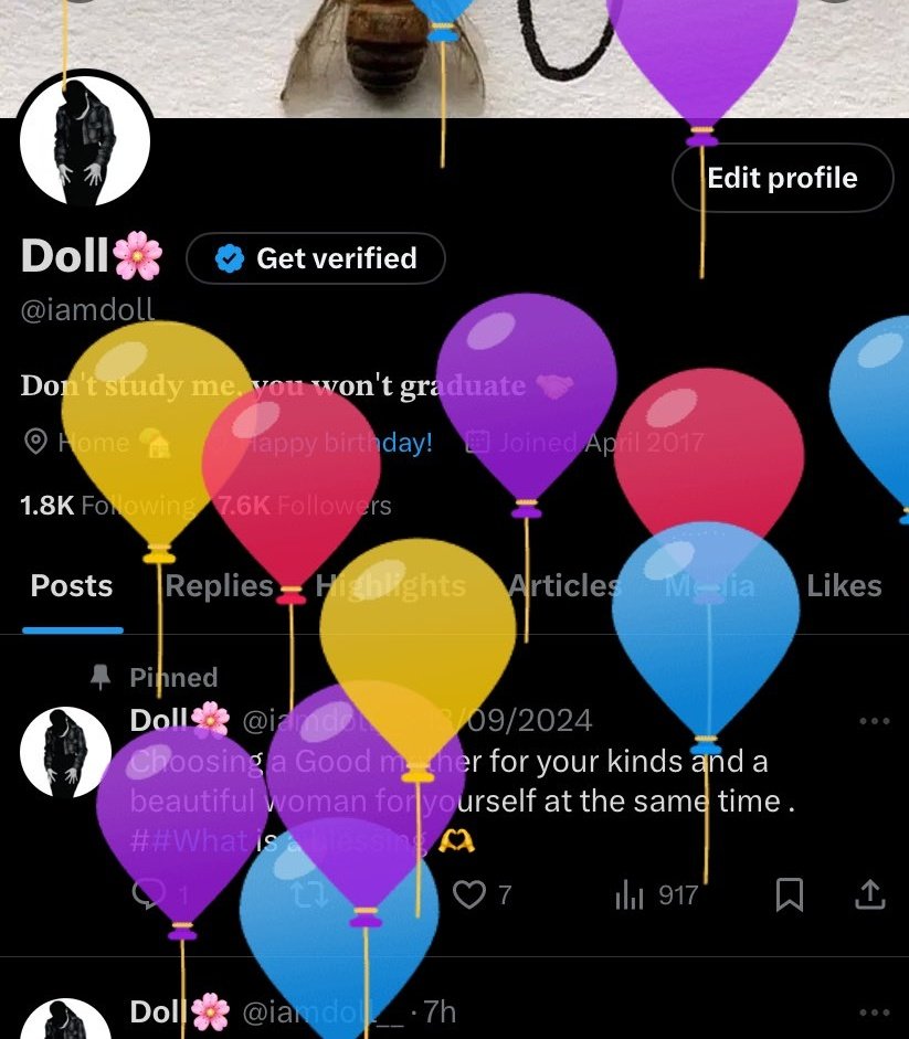mudryk_jr's tweet photo. Enjoy Your Day Chamdomo @iamdoll__ 🎈🎈🎂🎂 https://t.co/GznA5zNJnp