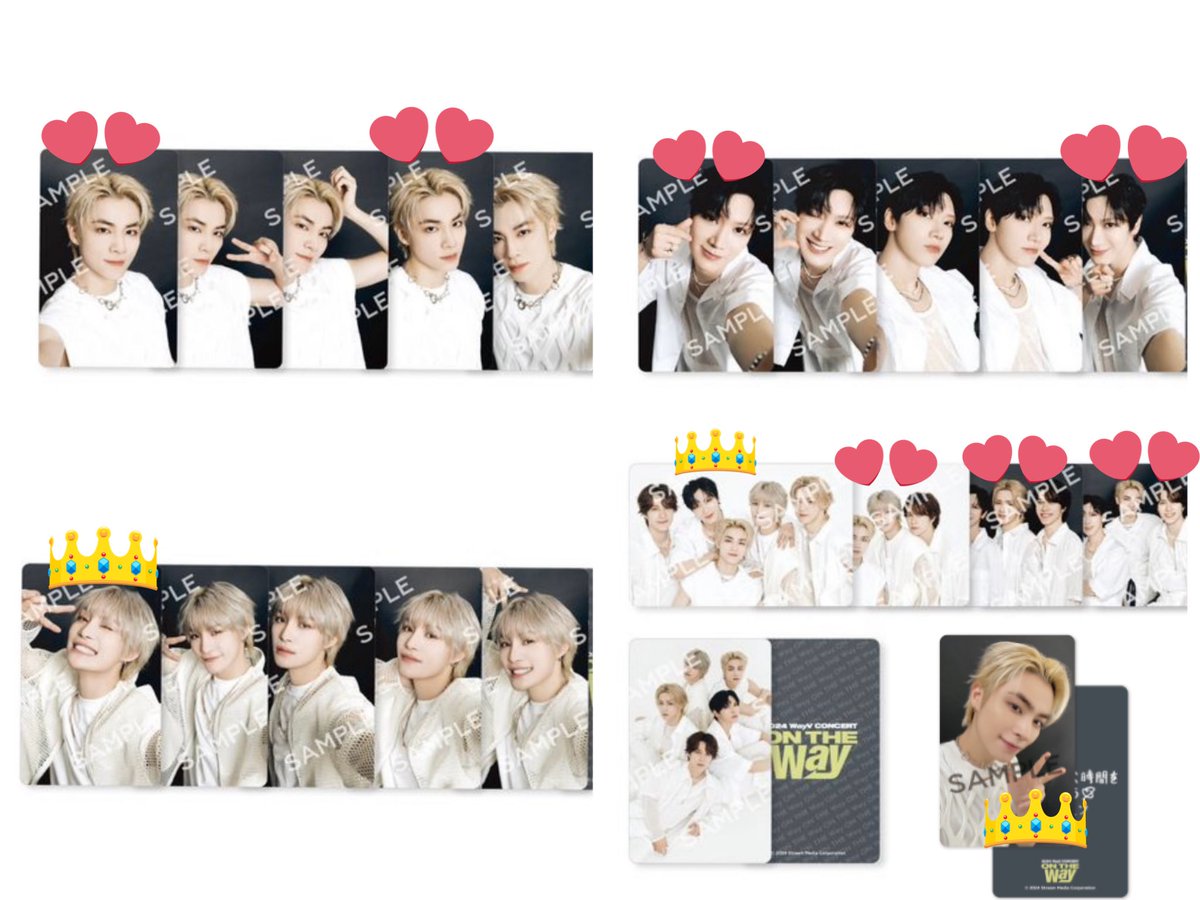 06s_k21's tweet photo. WayV CONCERT  ON THE Way   ラントレ ラントイ 交換

譲: 画像1、2

求:画像3、4（👑>❤️）
⇨トレカテンは特典シャオジュンとの交換のみ
⇨ラントイ内での異種交換◎（スリーブは同種）

※郵送のみ、まとめて優先
お気軽にお声掛けください🙇🏼‍♀️ https://t.co/JgTOcDB1AM