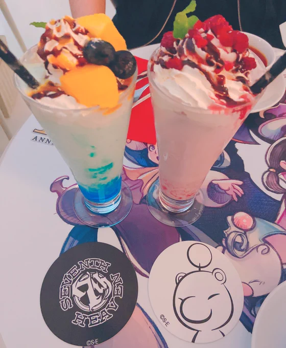 この前アルトニアのレコードキーパーコラボカフェ行ってきた!!かわいい〜 
