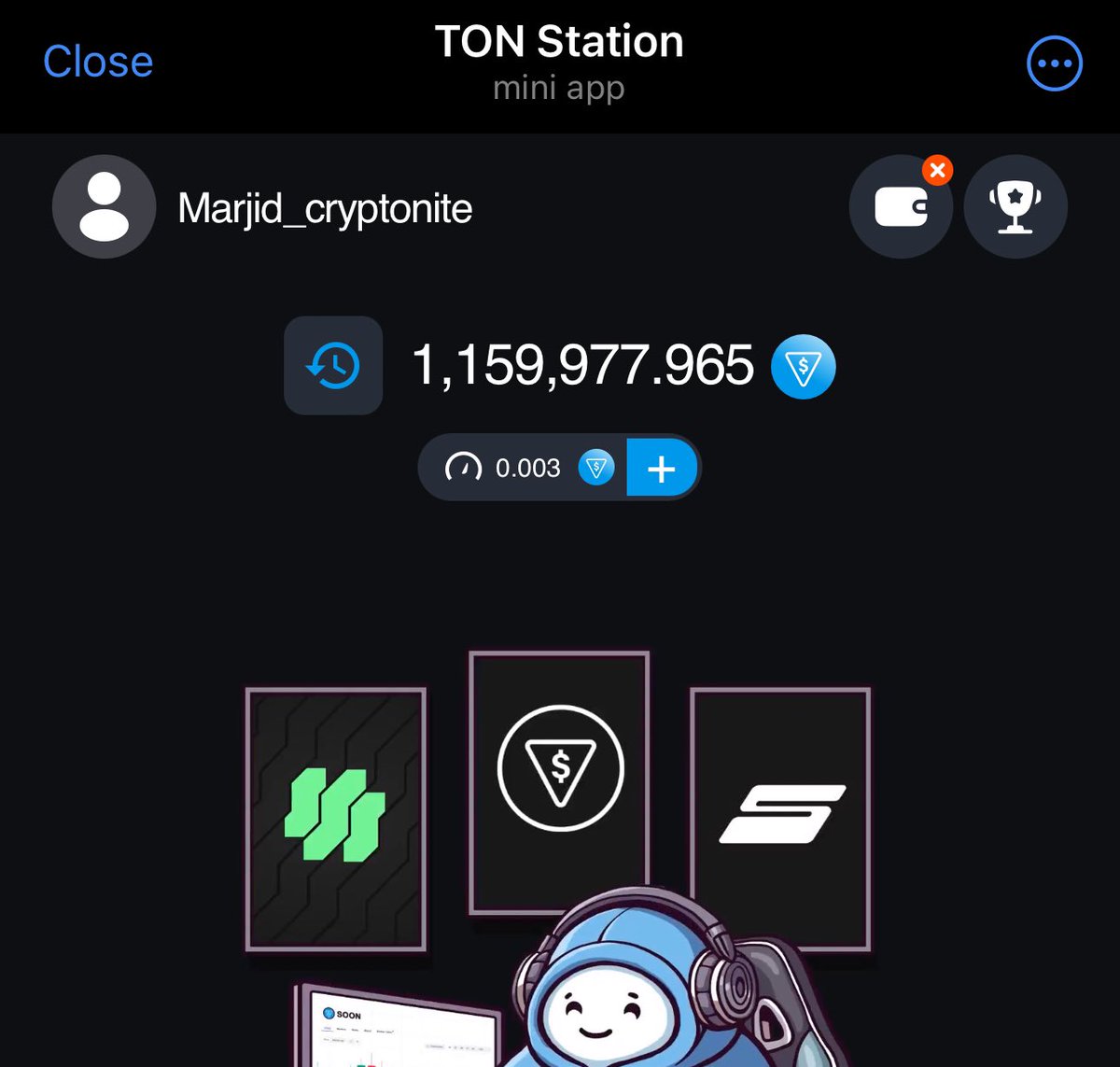 freecrypt0O's tweet photo. Brother There’s No One To Impress. Live Well For You. Improve For You. Keep Grinding. I Finally Hit 1 Million Ton Station Points, All Thanks To You Guys. You All Made This Possible. 13 Days Left Before Farming Ends. Need More Points? Drop Your Invite Link In ThComment And Retweet https://t.co/dvxDxJtVYh