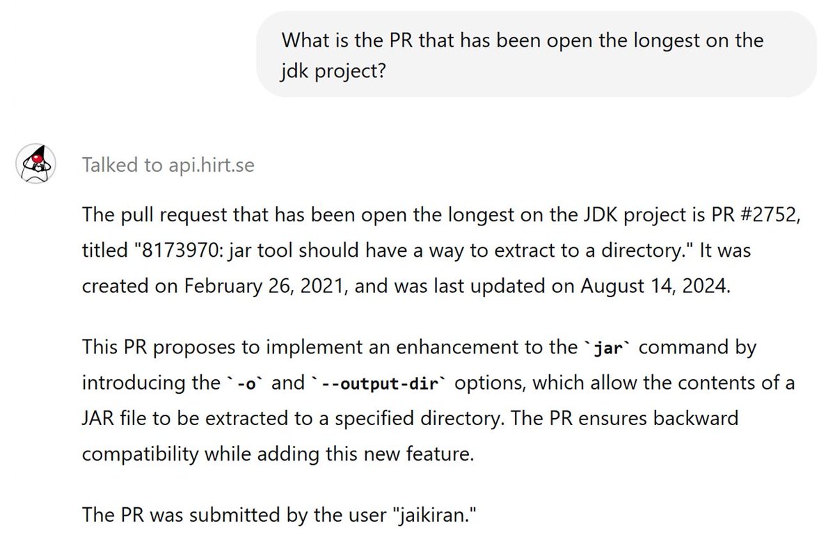 myfear's tweet image. AI Assistant for OpenJDK Contributors – @Hirt bit.ly/3XnqUps
#Java #openjdk