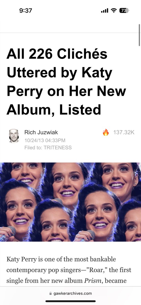 Kyle301458's tweet photo. @nttdng99 @todaykatyp The dude who wrote it has literally the longest history of relentlessly and unapologetically hating her and shitting on her successes….it’s just a laugh at this point https://t.co/IpVEj8d2P7