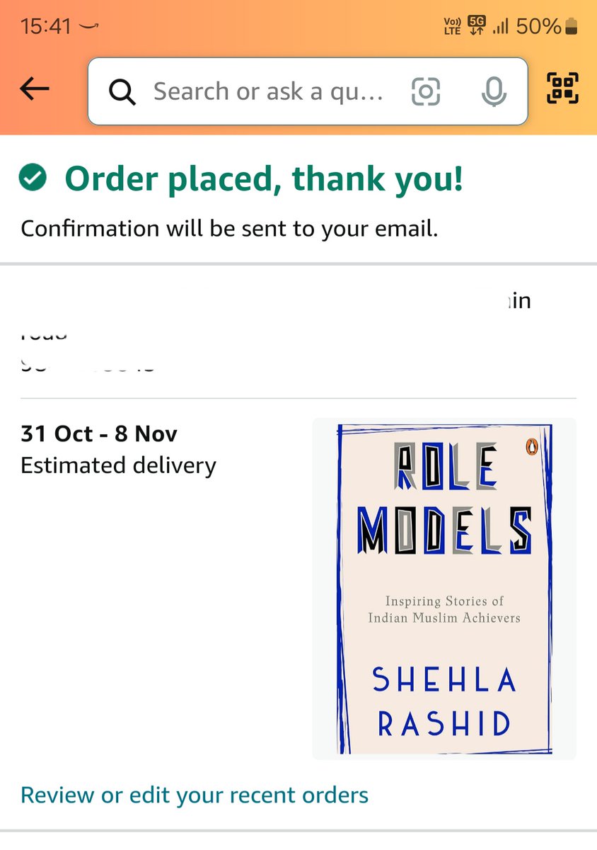 RaveeBellur's tweet photo. @Shehla_Rashid Ordered one @Shehla_Rashid Hoping for a good read and new insights. #NationFirst https://t.co/iGTrXeE2Cs