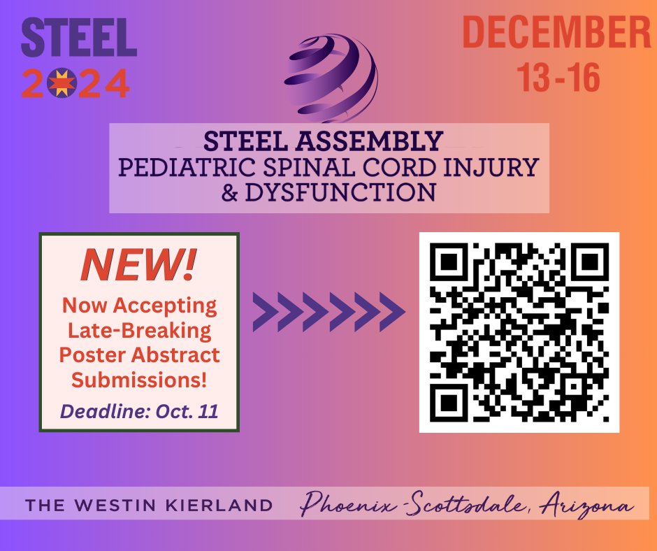 Late-Breaking” Posters are now being accepted for Steel Assembly 2024 in Arizona. Submission Deadline: Oct. 11
na.eventscloud.com/eSites/815668/…