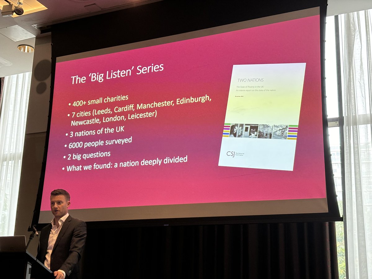 It’s great to be at the <a href="/csjthinktank/">The Centre for Social Justice</a> ‘s #BigListen event at #LabourConference2024, talking about the challenges of fundraising when you’re a small charity